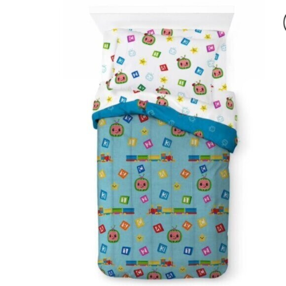 Cocomelon Comforter Twin Bedding Set  Bed In A Bag - Picture 2 of 9